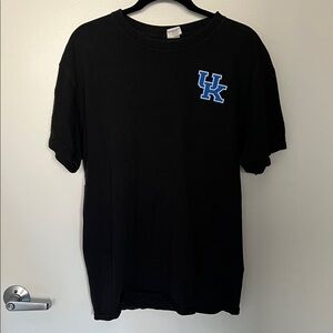Black T-Shirt with Blue UK Logo